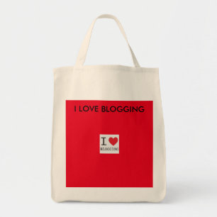 ICH LIEBE BLOGGING Einkaufstasche