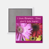 Ich Liebe Blume. Sie... Magnet (Vorderseite/Rückseite)