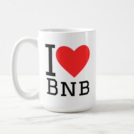Ich liebe bnb kaffeetasse (Links)