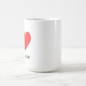 Ich liebe Bodybuilding Kaffeetasse (Mittel)