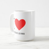 Ich liebe Bodybuilding Kaffeetasse (Vorderseite Links)