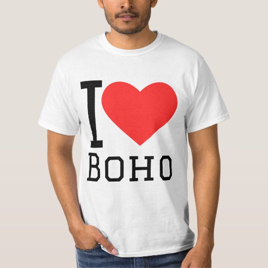 Ich liebe Boho T-Shirt (Vorderseite)