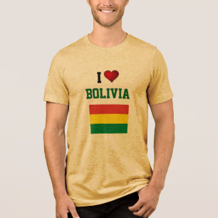 ICH LIEBE BOLIVIEN Tri-Blend SHIRT