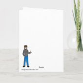 Ich Liebe Boo Vater von Daughter Karte (Rückseite)