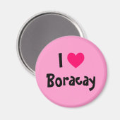 Ich liebe Boracay Magnet (Vorderseite/Rückseite)