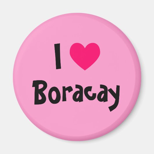 Ich liebe Boracay Magnet (Vorne)
