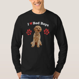 Ich liebe böse Jungs  männlicher Cockapoo-Welpe Hu T-Shirt
