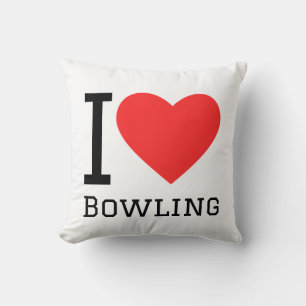 Ich liebe Bowling Kissen