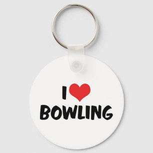 Ich liebe Bowling Schlüsselanhänger