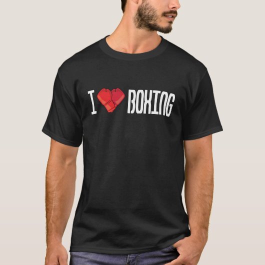 Ich liebe Boxen T-Shirt (Vorderseite)