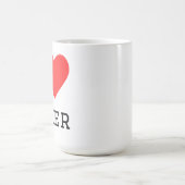 Ich liebe Boxer Kaffeetasse (Mittel)