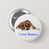 Ich liebe Boxer Pin Button (Vorne & Hinten)