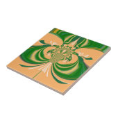 Ich Liebe Brasilien Gelb Grün Design. Fliese (Seite)