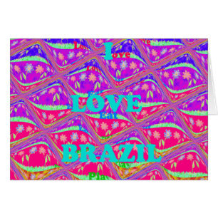 Ich Liebe Brasilien. Schöne Samba traditionelle Fa