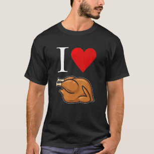 Ich liebe Brathähnchen Gold Broiler Broiler T-Shirt