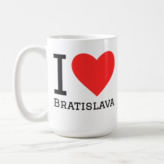 Ich liebe Bratislava Kaffeetasse (Links)