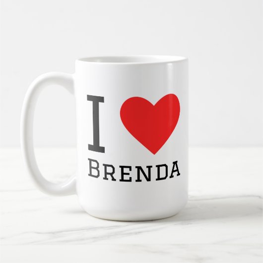 Ich liebe Brenda Kaffeetasse (Links)