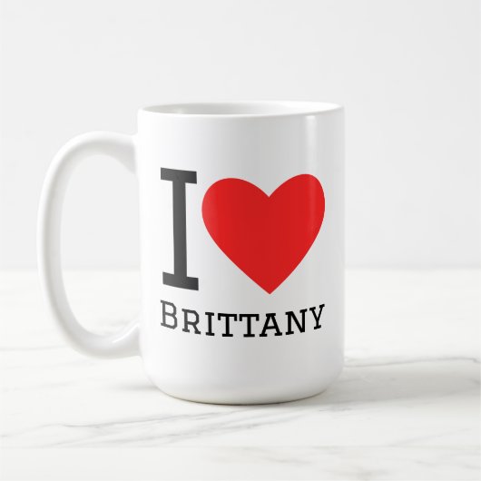 Ich liebe Bretagne Kaffeetasse (Links)