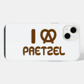 Ich liebe Brezel iPhone Hülle (Rückseite (Horizontal))
