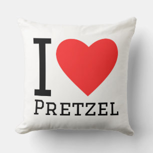Ich liebe Brezel Kissen