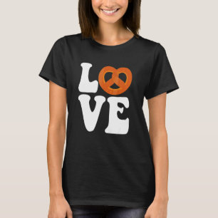 Ich liebe Brezeln für den Brezel-Tag Büro-Outfit T-Shirt