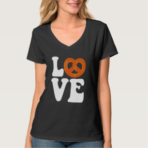 Ich liebe Brezeln für den Brezel-Tag Büro-Outfit T-Shirt