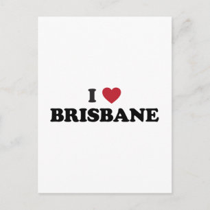 Ich liebe Brisbane Australien Postkarte