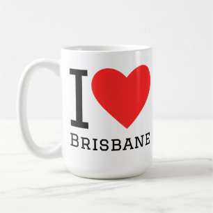 Ich liebe Brisbane Kaffeetasse