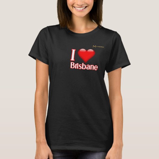 Ich liebe Brisbane T-Shirt (Vorderseite)
