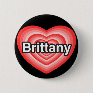 Ich liebe Brittany. Ich liebe dich Brittany. Herz Button