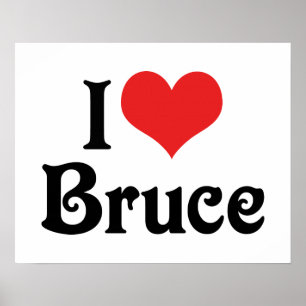 Ich liebe Bruce Poster