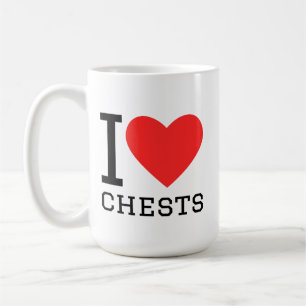 Ich liebe Brust Kaffeetasse