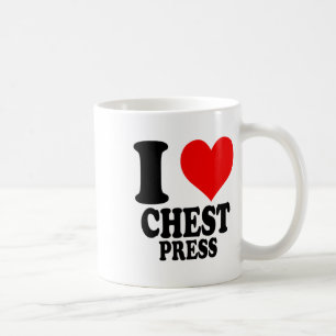Ich liebe Brustpressen Kaffeetasse