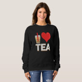 Ich liebe Bubble Tea Bubble Tea Sweatshirt (Vorne ganz)