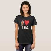 Ich liebe Bubble Tea Bubble Tea T-Shirt (Vorne ganz)