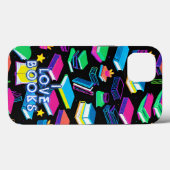 Ich Liebe Bücher farbenfroh Case-Mate iPhone Hülle (Rückseite (Horizontal))