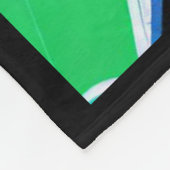 Ich Liebe Bücher farbenfroh Fleecedecke (Ecke)