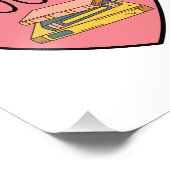 Ich Liebe Bücher Herz Fotodruck (Ecke)