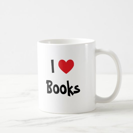 Ich liebe Bücher Kaffeetasse (Rechts)