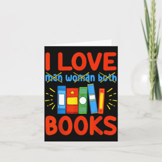 Ich liebe Bücher Lustiges Aroace Leser Buchliebhab Karte