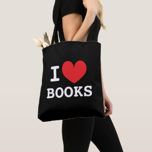 Ich liebe Bücher Schulter-Tragetasche für Bücherli Tasche