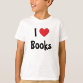 Ich liebe Bücher T-Shirt (Vorderseite)