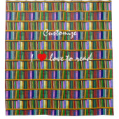 Ich Liebe, Bücher Thunder_Cove lesen Duschvorhang (Vorderseite)