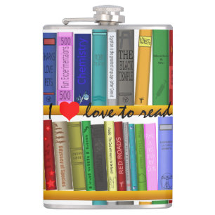 Ich Liebe, Bücher Thunder_Cove lesen Flachmann