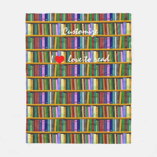 Ich Liebe, Bücher Thunder_Cove lesen Fleecedecke (Vorderseite)