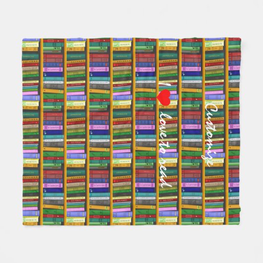 Ich Liebe, Bücher Thunder_Cove lesen Fleecedecke (Vorderseite (Horizontal))