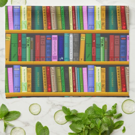 Ich Liebe, Bücher Thunder_Cove lesen Geschirrtuch (Gefaltet)