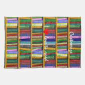 Ich Liebe, Bücher Thunder_Cove lesen Geschirrtuch (Horizontal)