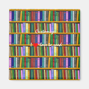 Ich Liebe, Bücher Thunder_Cove lesen Magnet