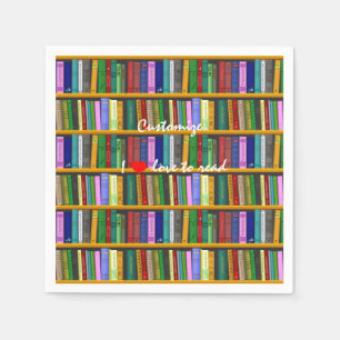 Ich Liebe, Bücher Thunder_Cove lesen Serviette